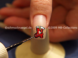 Nailart Liner in der Farbe schwarz