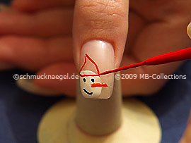 Nail art liner in der Farbe rot