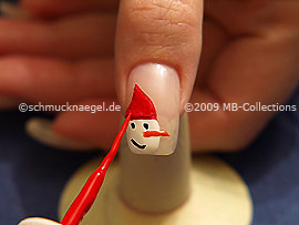 Nail art liner in der Farbe rot