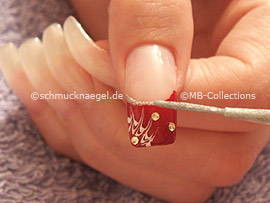 Nailart Liner in der Farbe silber-glitter