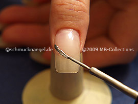 Nailart Liner in der Farbe silber