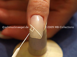 Nailart Liner in der Farbe weiß