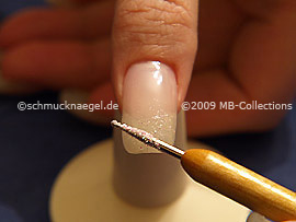Glitter-Pulver in der Farbe rosa