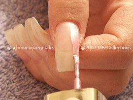 Nagellack in der Farbe rosa