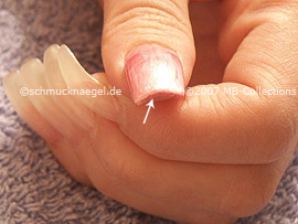 Nagellack in der Farbe rosa
