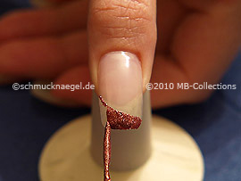 Nailart Liner in der Farbe altrosa-glitter