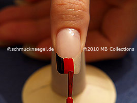 Nagellack in der Farbe rot