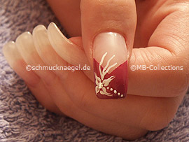 Nailart Liner in der Farbe weiß