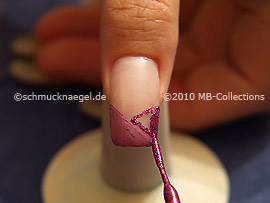 Nailart Liner in der Farbe pink-glitter