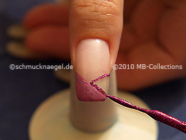 Nailart Liner in der Farbe pink-glitter