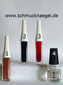 Produkte für das Design 'Marienkäfer als Fingernagel Motiv mit Nailart Liner' - Nailart Liner