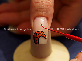 Nailart Liner in der Farbe rot