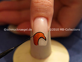 Nailart Liner in der Farbe schwarz