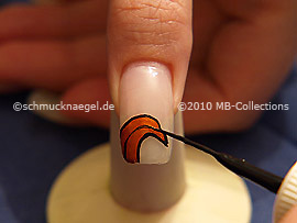 Nailart Liner in der Farbe schwarz