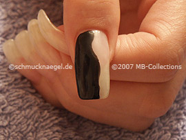 Pinzette und Metallic-Folie in silber