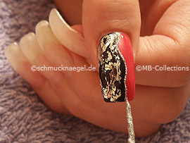 Nailart Liner in der Farbe silber-glitter