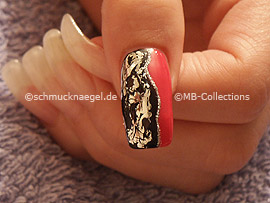 Nailart Liner in der Farbe silber-glitter