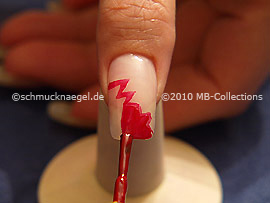 Nailart Pen in der Farbe rot