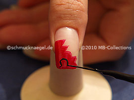 Nailart Liner in der Farbe schwarz