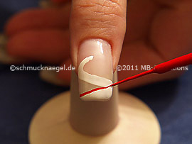 Nailart Liner in der Farbe rot
