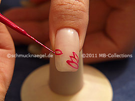 Nailart Liner in der Farbe flieder