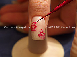 Nailart Liner in der Farbe flieder