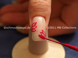 Nailart Liner in der Farbe flieder