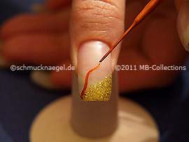 Nailart Liner in der Farbe braun