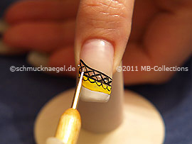 Nailart Bouillons und den Spot-swirl
