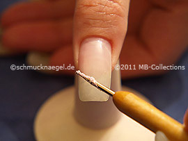 Glitter-Pulver in der Farbe rosa