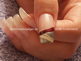 Nailart Liner in der Farbe gold-glitter