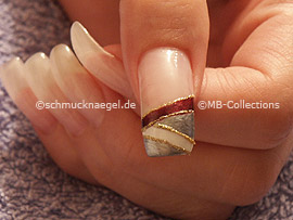 Nailart Liner in der Farbe gold-glitter