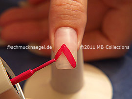 Nagellack in der Farbe pink