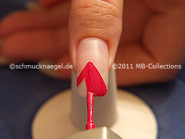 Nagellack in der Farbe pink