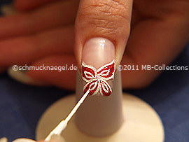 Nailart Liner in der Farbe weiß