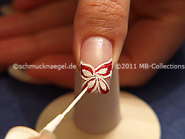 Nailart Liner in der Farbe weiß