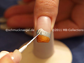 Nailart Liner in der Farbe weiß