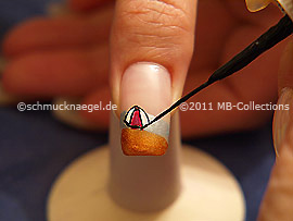 Nailart Liner in der Farbe schwarz
