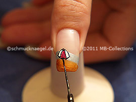Nailart Liner in der Farbe schwarz