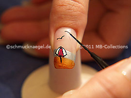 Nailart Liner in der Farbe schwarz