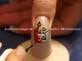 Nailart Liner in der Farbe schwarz