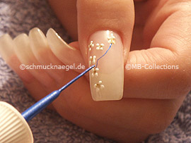 Nailart Liner in der Farbe blau