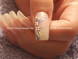 Nailart Liner in der Farbe blau