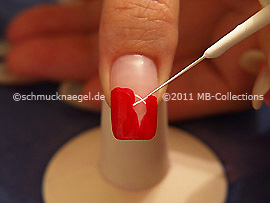 Nailart Liner in der Farbe weiß,