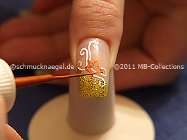Nailart Liner in der Farbe braun