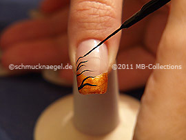 Nailart Liner in der Farbe schwarz