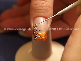 Nailart Liner in der Farbe weiß