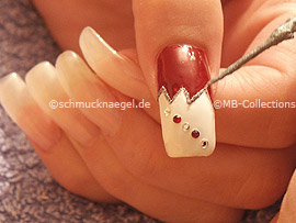 Nailart Liner in der Farbe silber-glitter