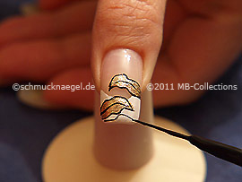 Nailart Liner in der Farbe schwarz