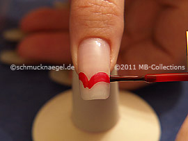 Nagellack in der Farbe rot